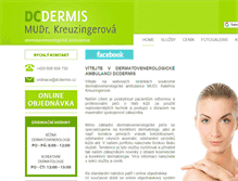 Tablet Screenshot of dcdermis.cz